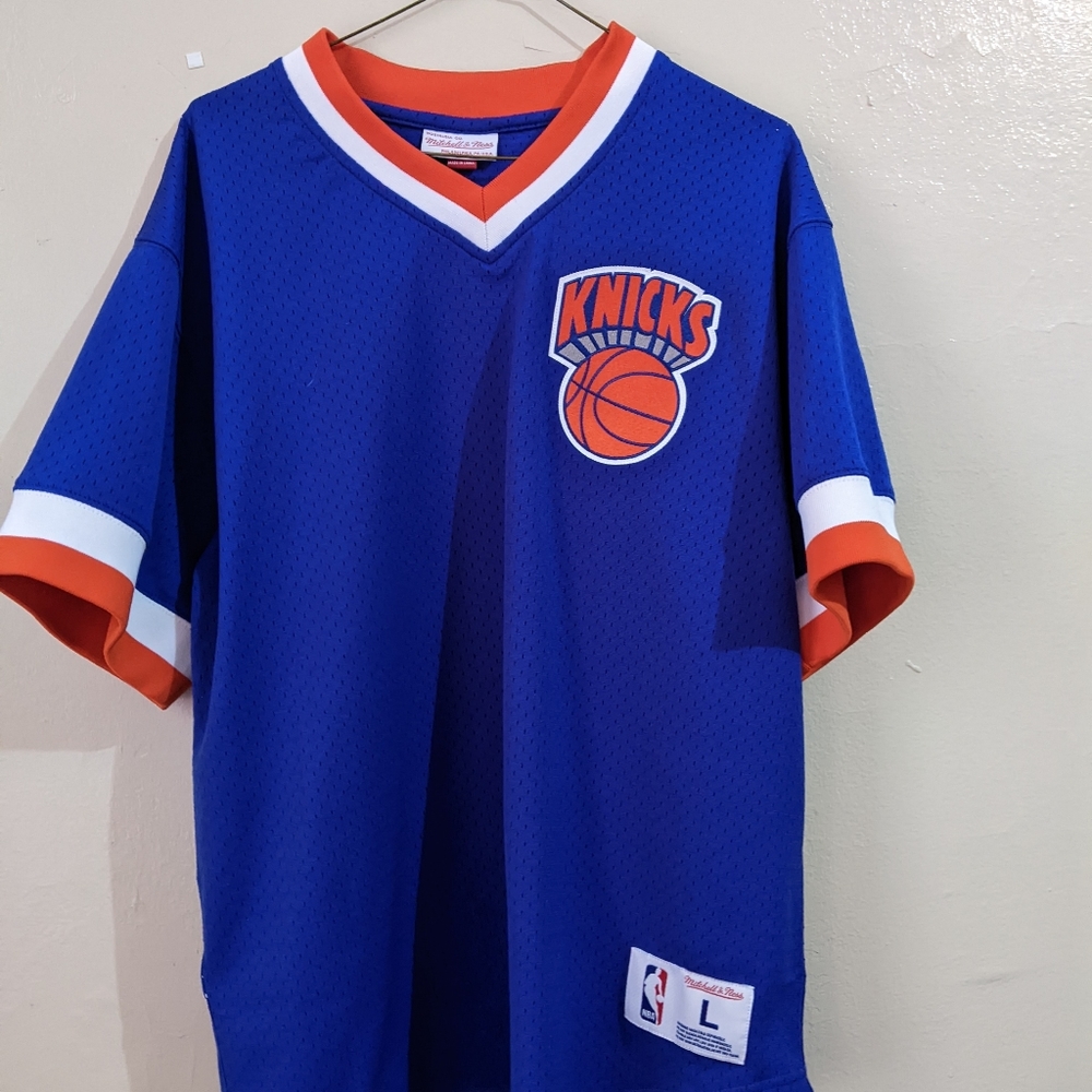 New York Knicks Mitchell and Ness Baseball style Jersey